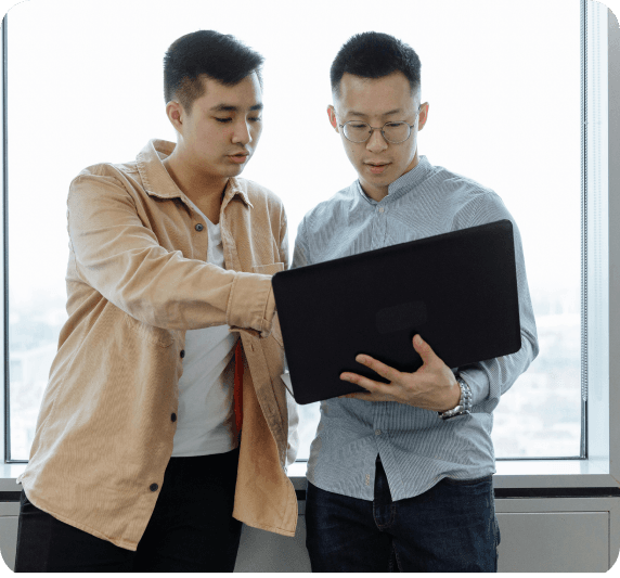 Team designing interface