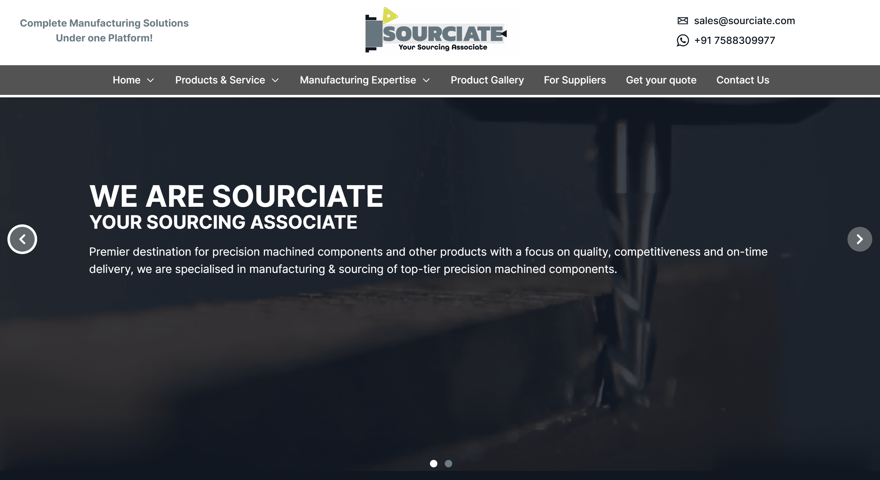 Sourciate Website
